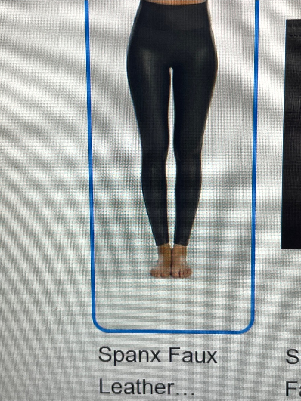 Spanx faux leather leggings - like new